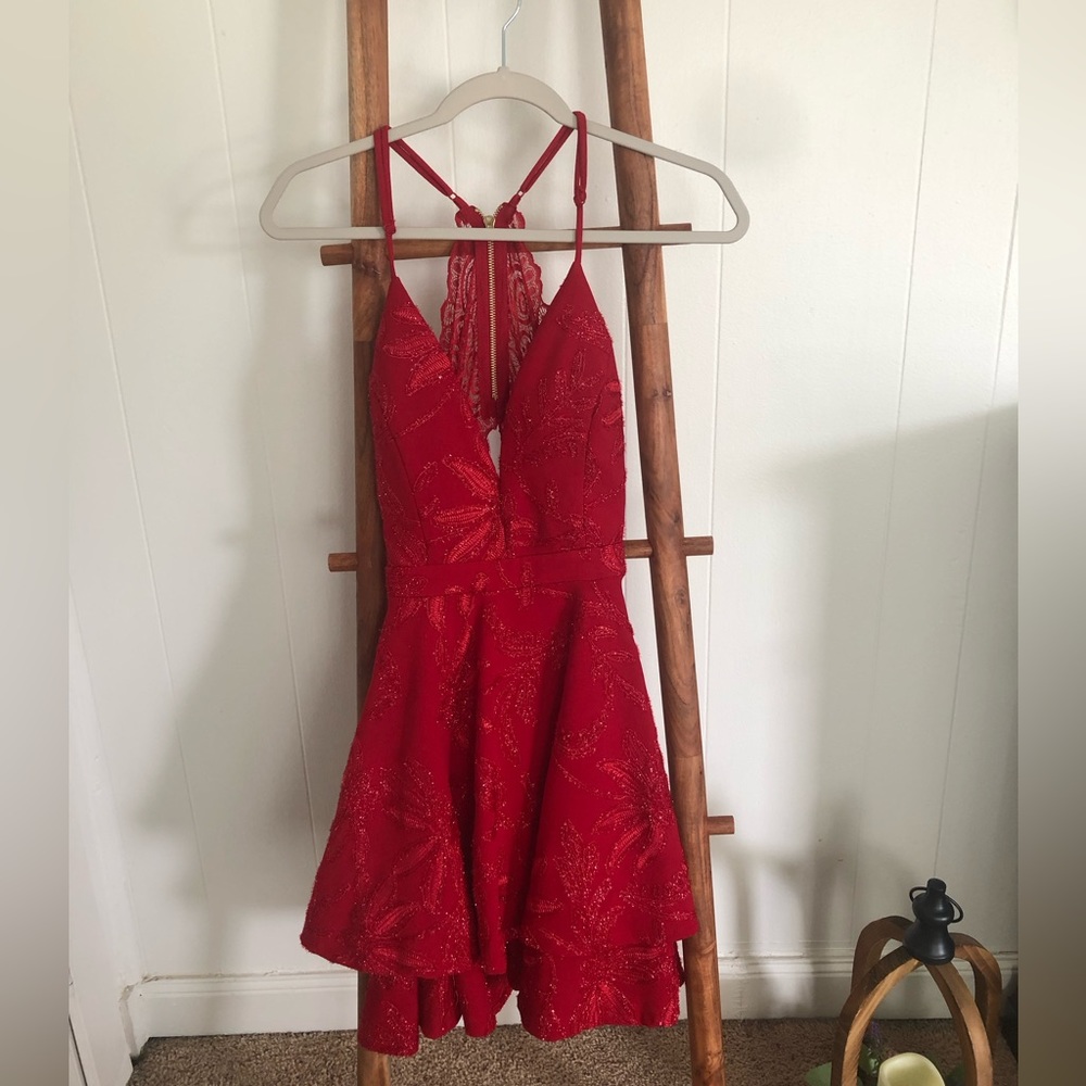 Red homecoming dress